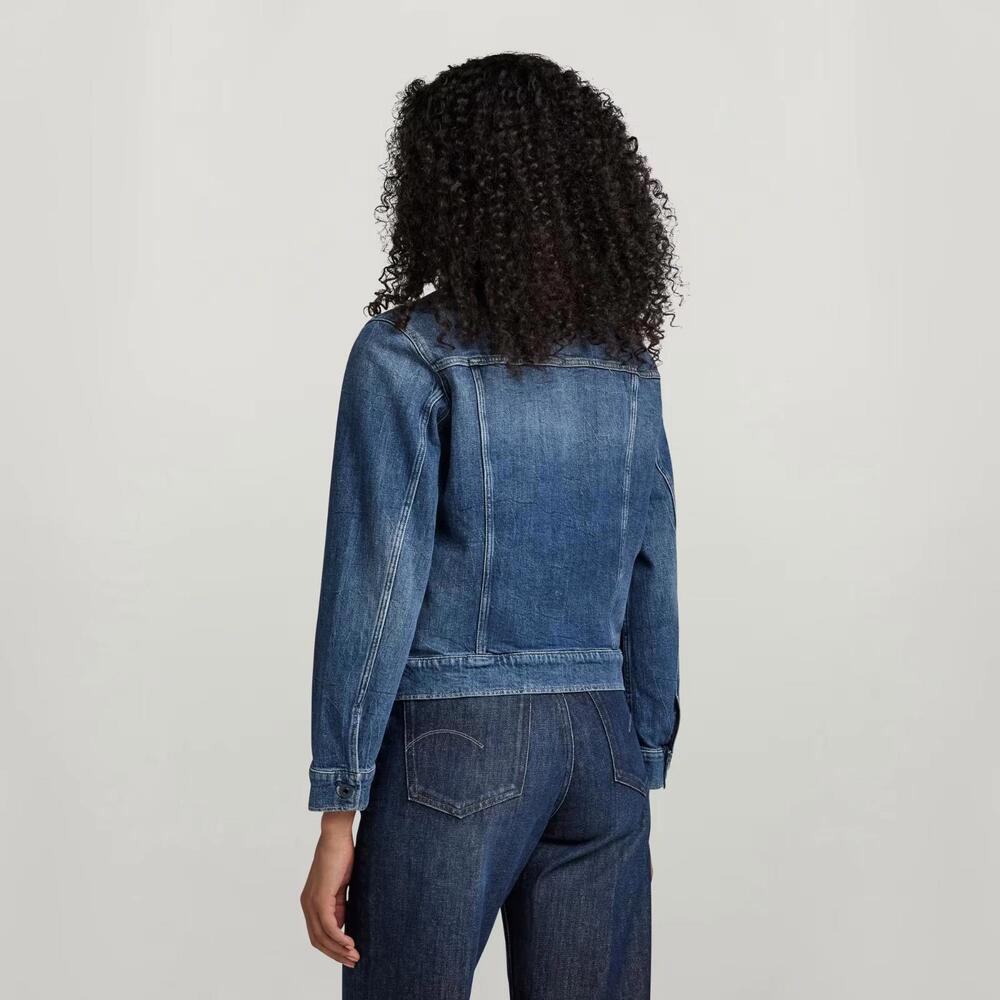 NWT G-Star RAW Arc 3D Denim Jacket Women’s Size Small Faded Santorini Stretch - Picture 2 of 9